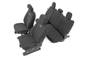 Ford F-150 Seat Covers - Front + Rear - Rough Country - Neoprene - '15-'23 Ford F-150 Seat Covers - Front + Rear - Rough Country - Neoprene - '15-'23
